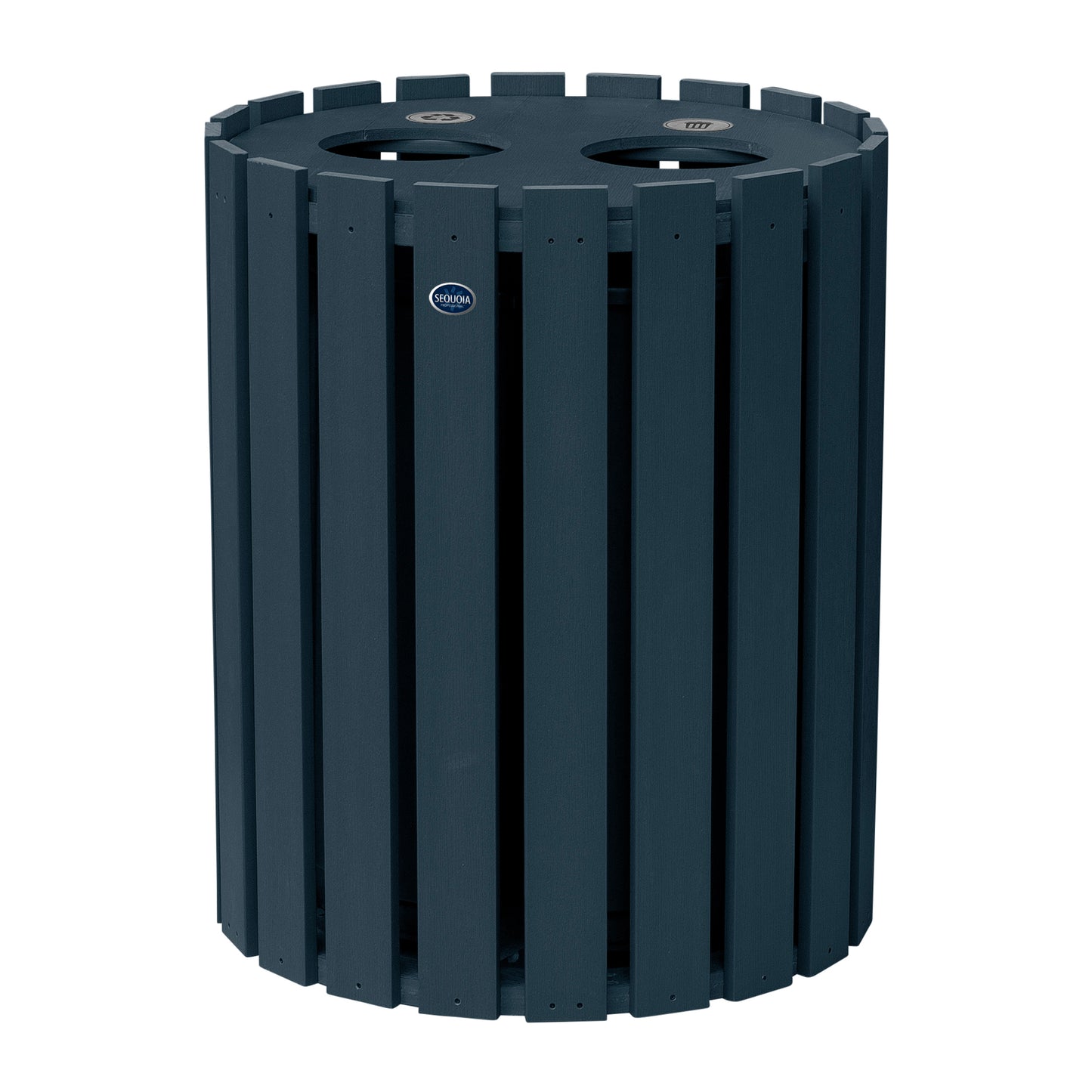 Commercial Trash Can And Recycling Bin Combo