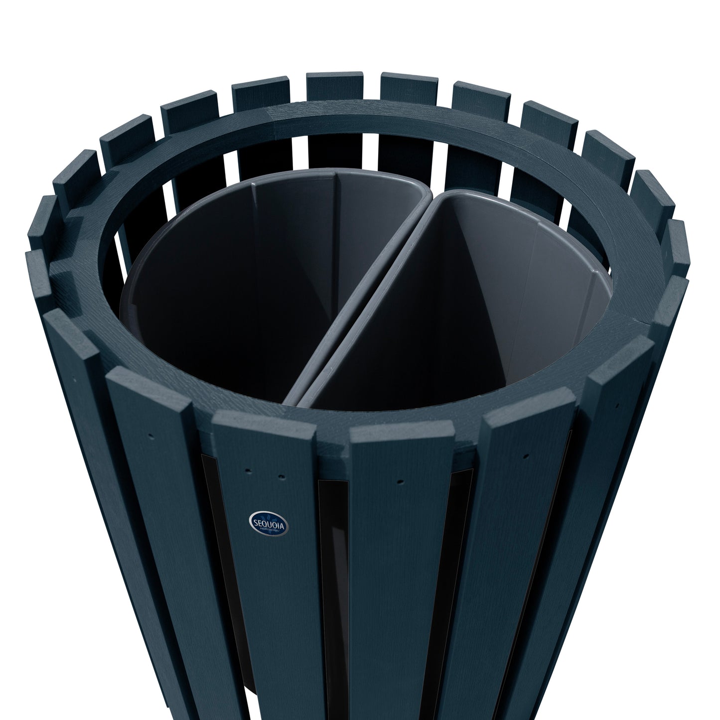 Commercial Trash Can And Recycling Bin Combo