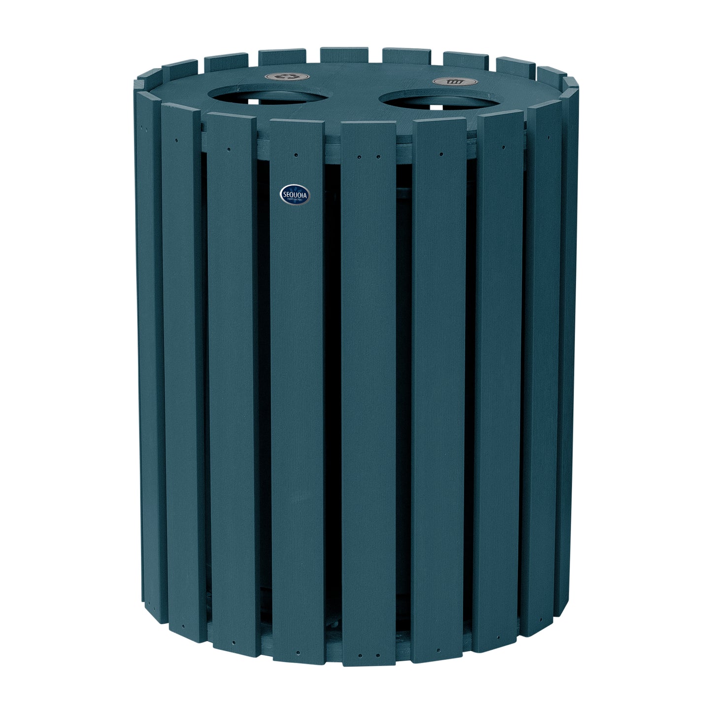 Commercial Trash Can And Recycling Bin Combo