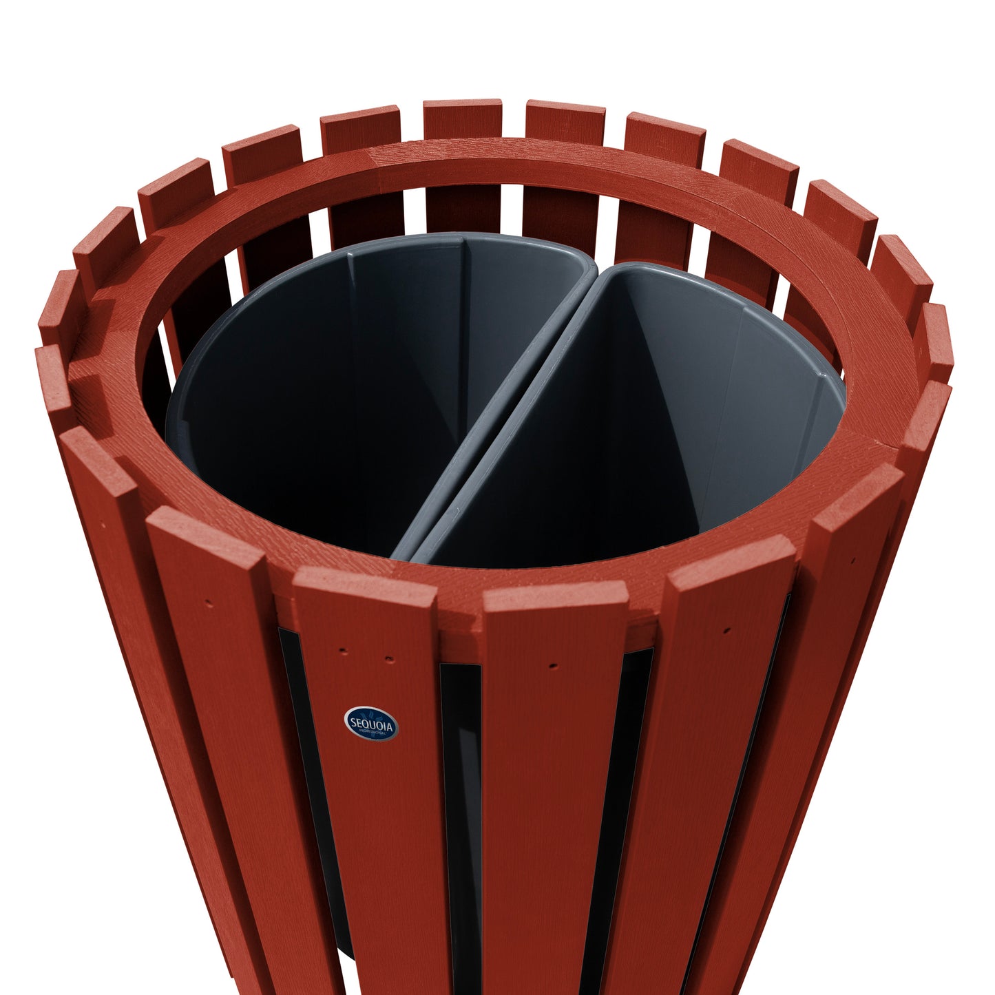 Commercial Trash Can And Recycling Bin Combo