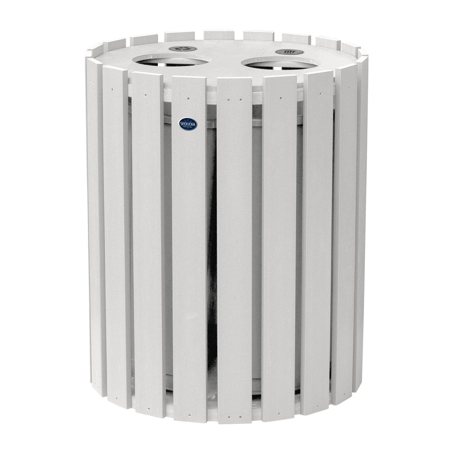 Commercial Trash Can And Recycling Bin Combo
