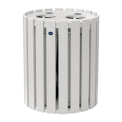 Commercial Trash Can And Recycling Bin Combo