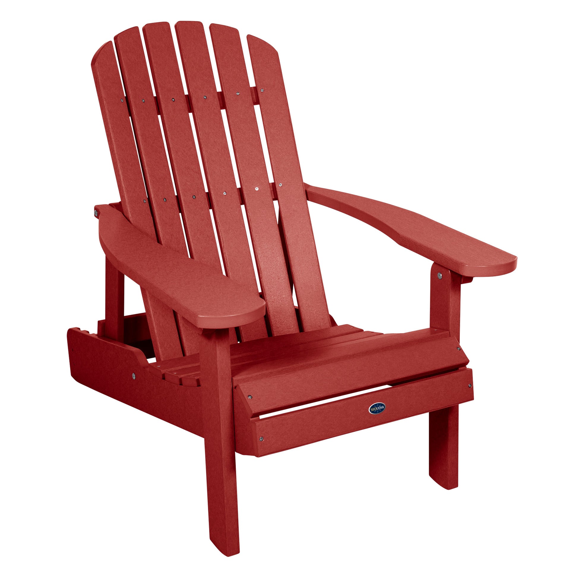 Sunrise Coast reclining Adirondack chair in Boathouse Red