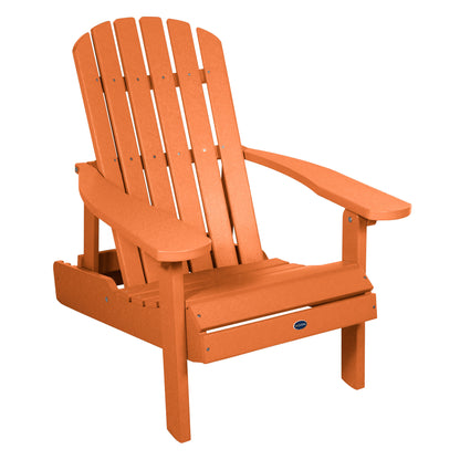 Sunrise Coast reclining Adirondack chair in Citrus Orange