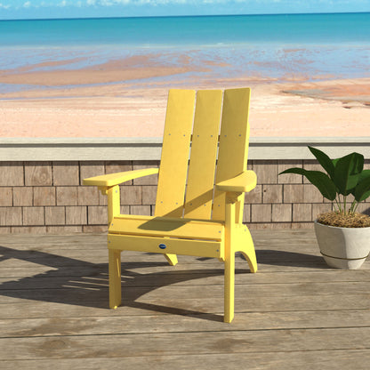 Yellow Sunrise Coast Modern Comfort height Adirondack on porch overlooking beach