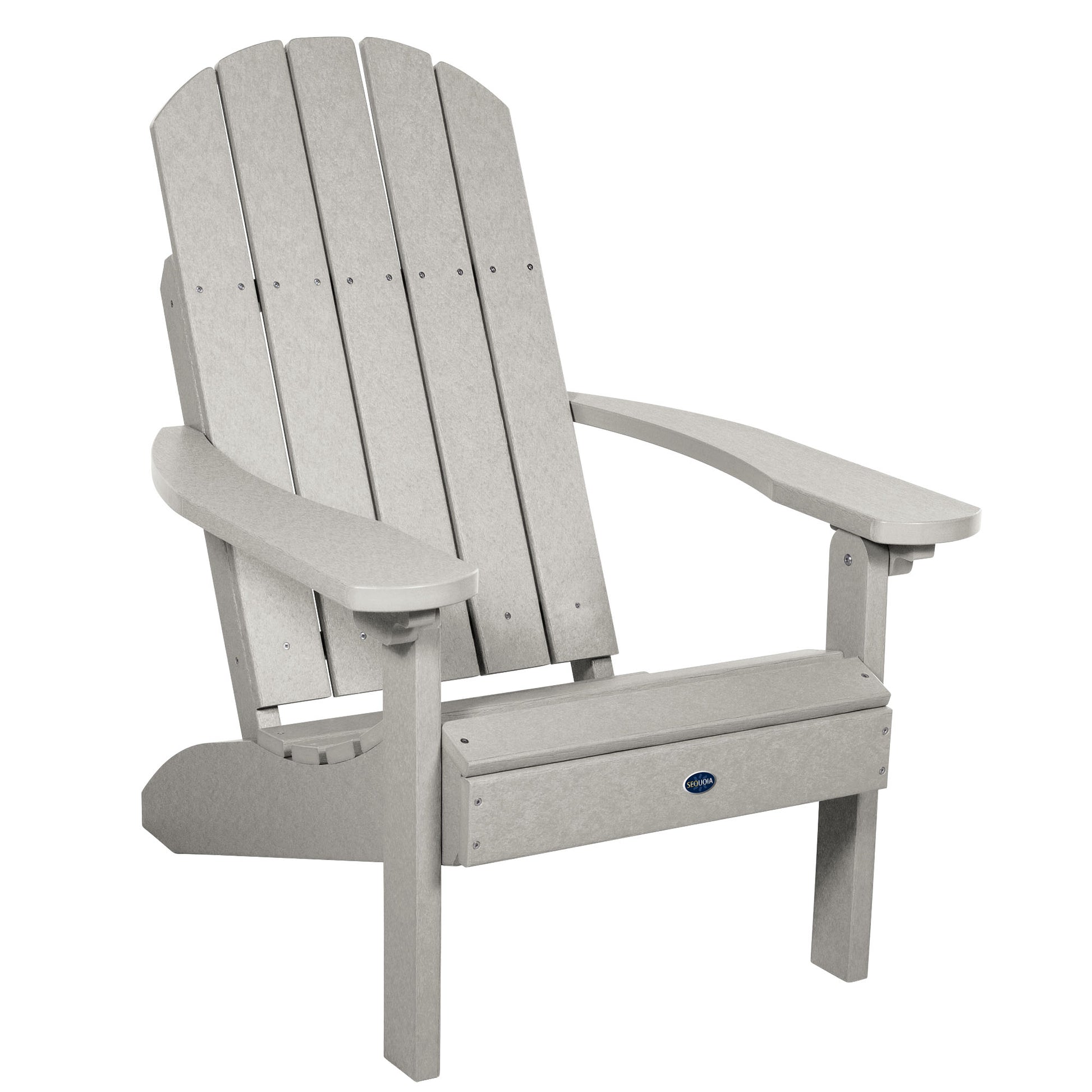 Patio Leisure Line White Poly Resin Adirondack Chair Leigh