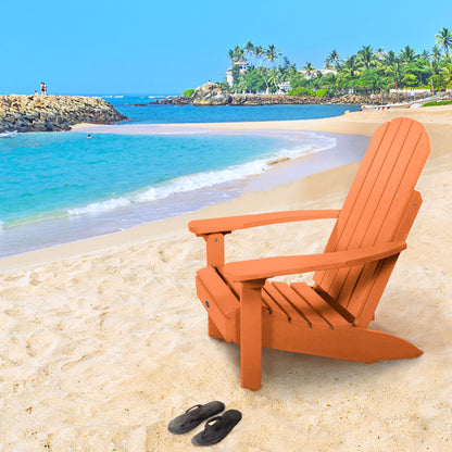 Orange Sunrise Coast classic Adirondack chair  on beach