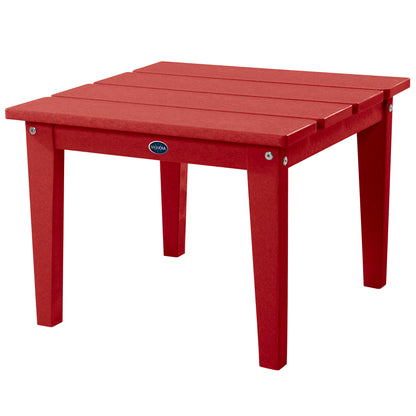 Sunrise Coast large side table in Boathouse Red