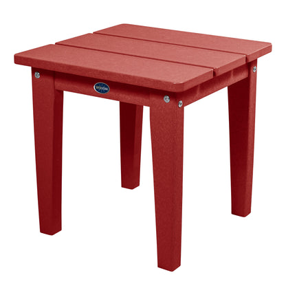 Sunrise Coast small side table in Boathouse Red