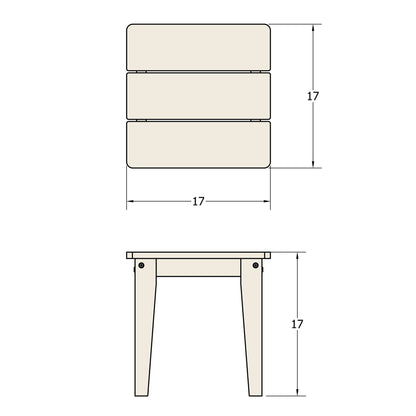 Sunrise Coast small side table measurements