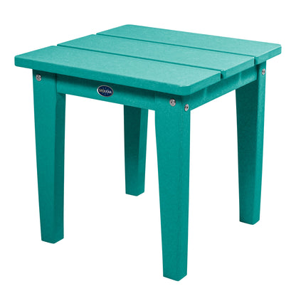 Sunrise Coast small side table in Seaglass Blue