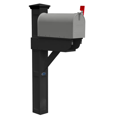 Sunrise Coast Single Mailbox Post With Paper-box