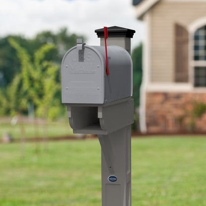 Sunrise Coast Single Mailbox Post With Paper-box
