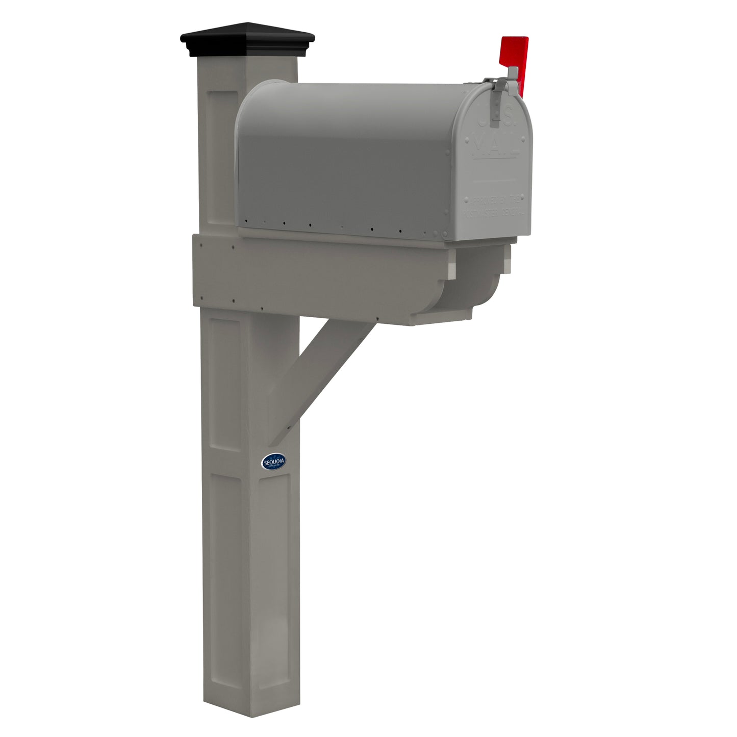 Sunrise Coast Single Mailbox Post With Paper-box