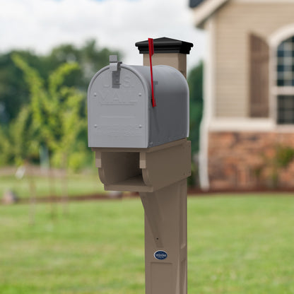 Sunrise Coast Single Mailbox Post With Paper-box