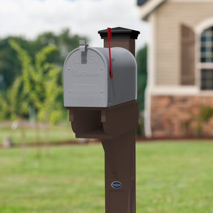 Sunrise Coast Single Mailbox Post With Paper-box