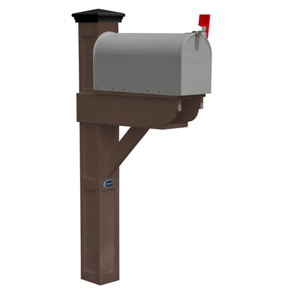 Sunrise Coast Single Mailbox Post With Paper-box