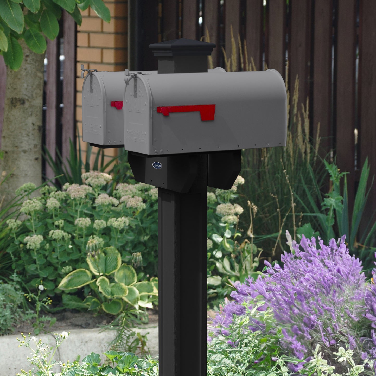 Sunrise Coast Double Mailbox Post