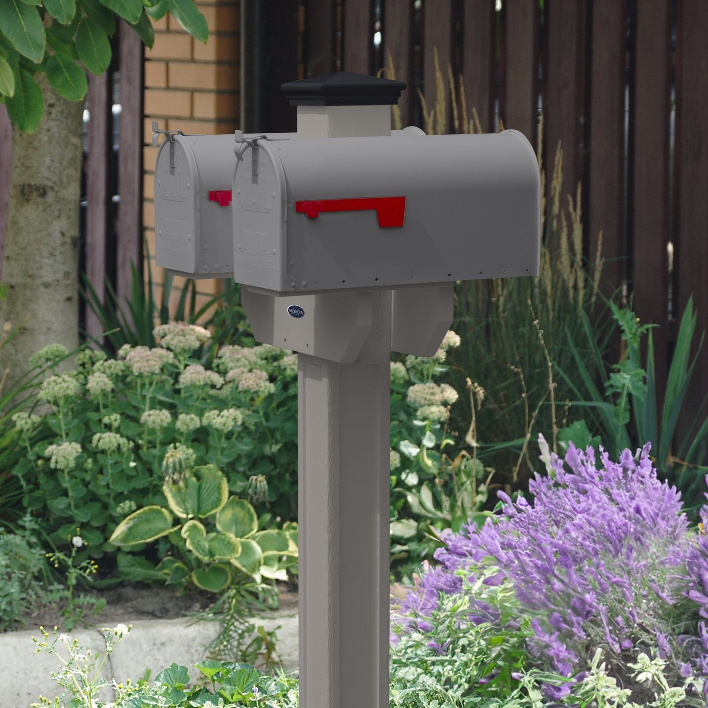 Sunrise Coast Double Mailbox Post