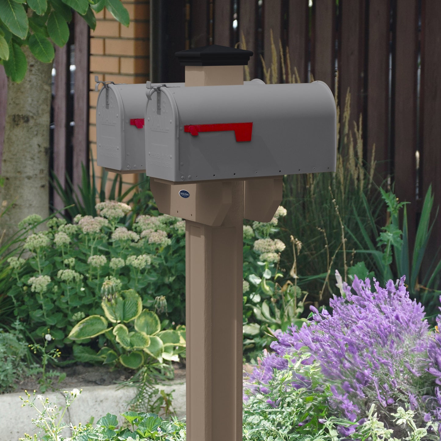 Sunrise Coast Double Mailbox Post