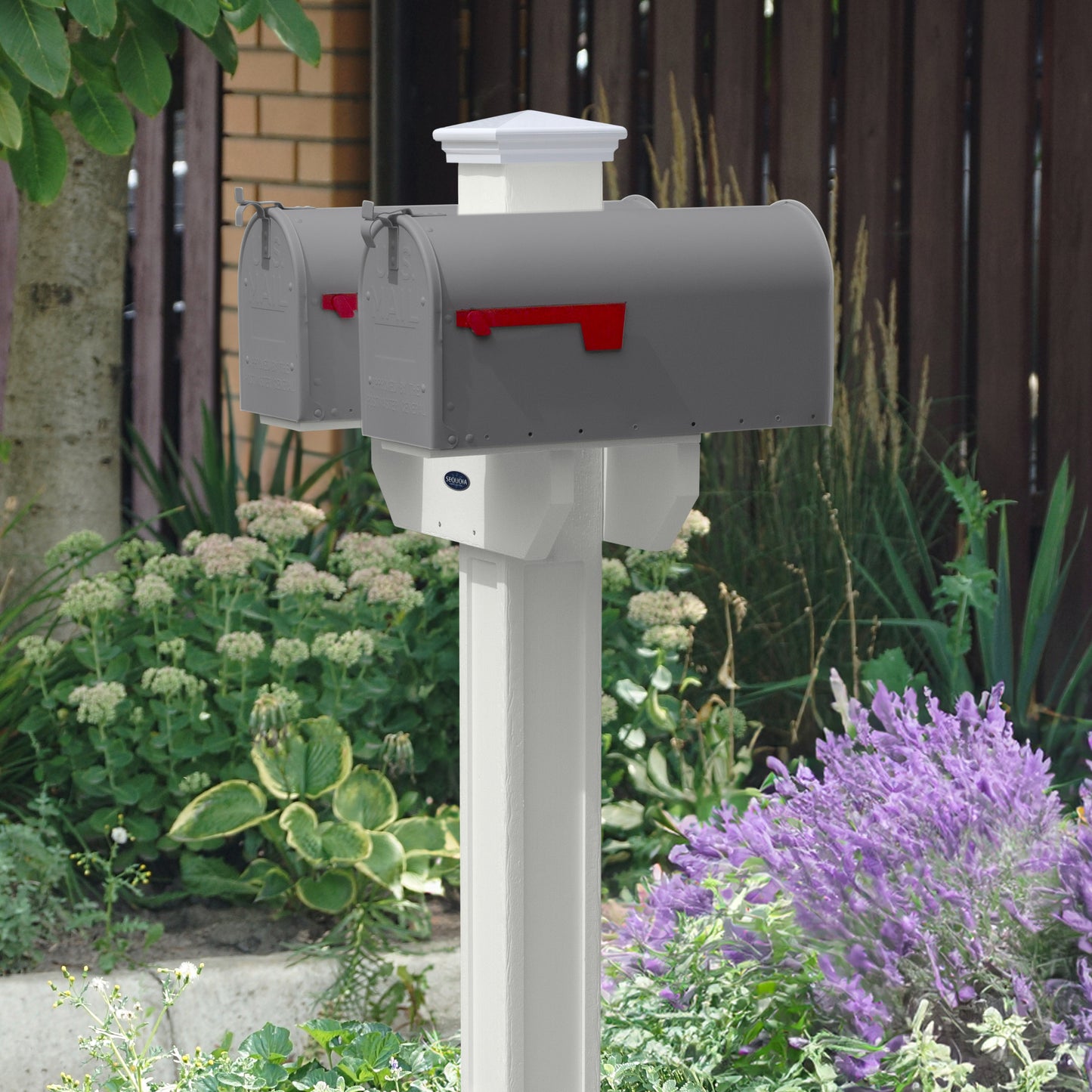 Sunrise Coast Double Mailbox Post