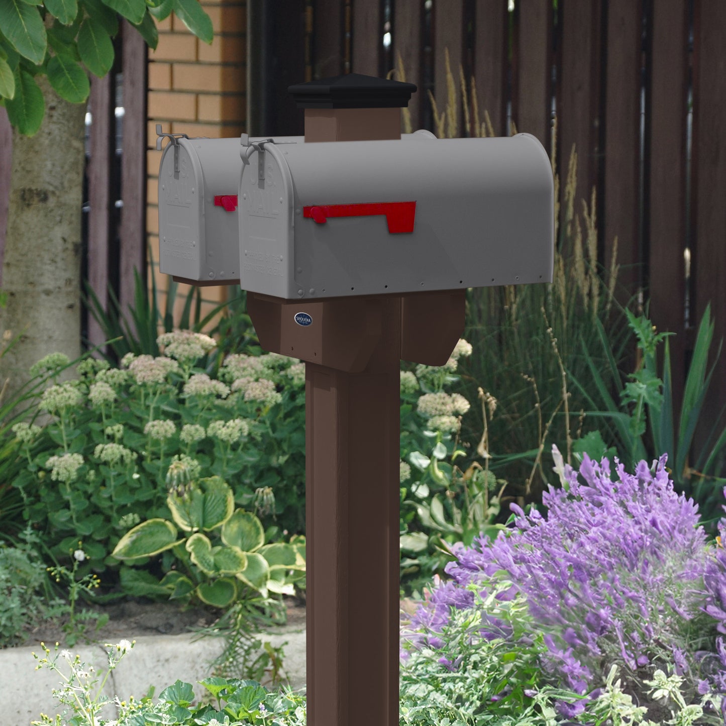 Sunrise Coast Double Mailbox Post