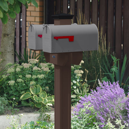 Sunrise Coast Double Mailbox Post