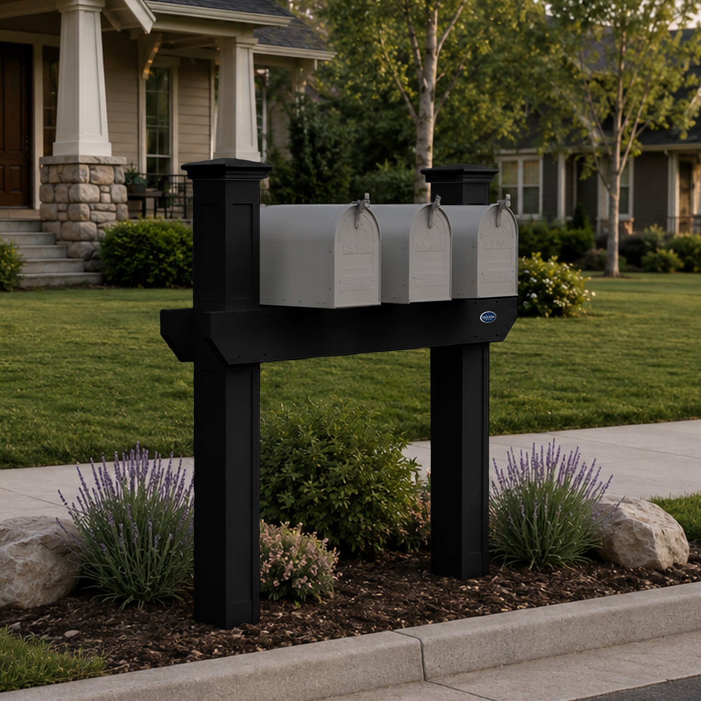 Sunrise Coast Triple Mailbox Post