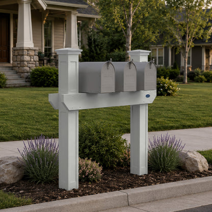 Sunrise Coast Triple Mailbox Post