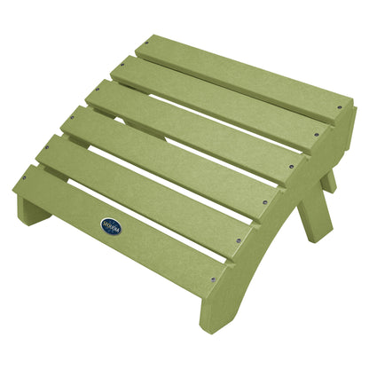 Sunrise Coast folding ottoman in Palm Green