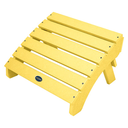 Sunrise Coast folding ottoman in Sunbeam Yellow