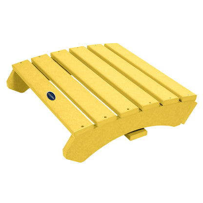 Yellow Sunrise Coast ottoman folded up