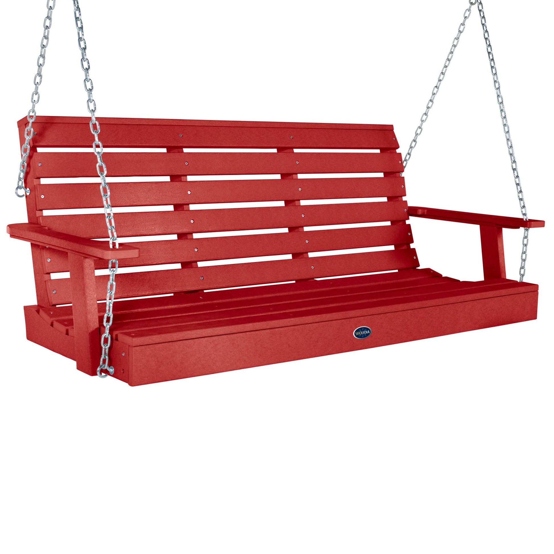 Sunrise Coast 5ft porch swing in Boathouse Red