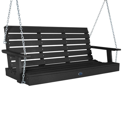 Sunrise Coast 5ft porch swing in Black Sand