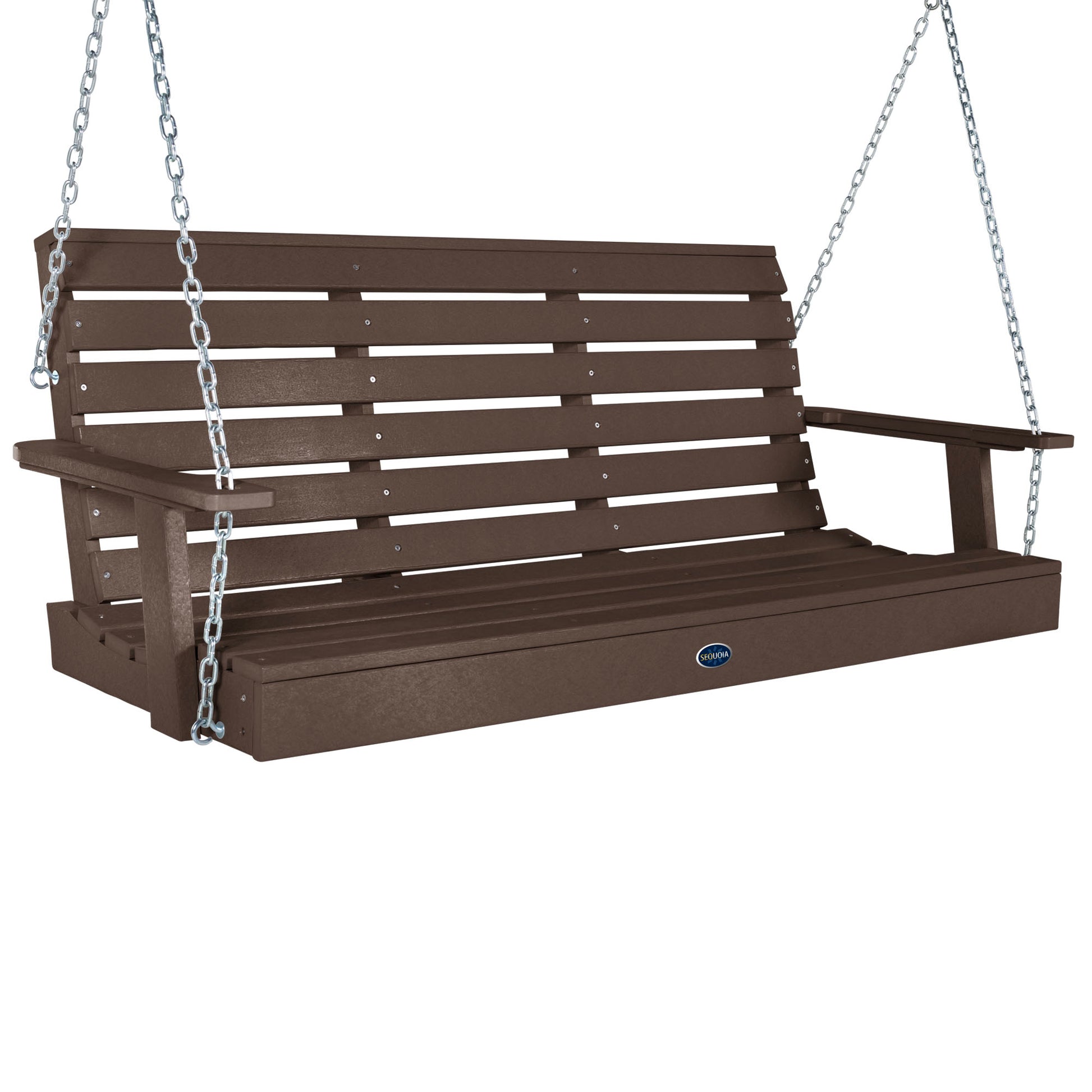 Sunrise Coast 5ft porch swing in Mangrove Brown