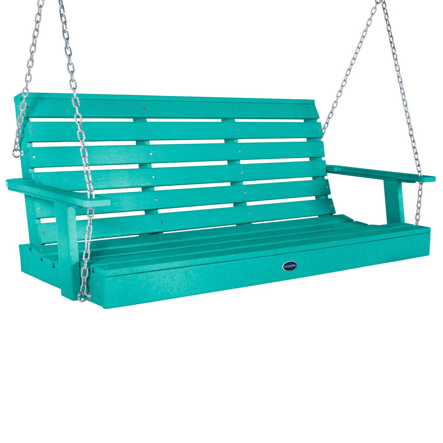 Sunrise Coast 5ft porch swing in Seaglass Blue