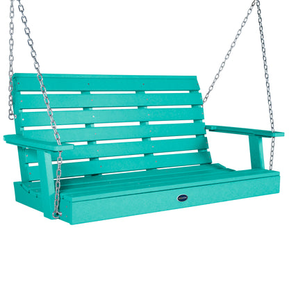 Sunrise Coast 4ft porch swing in Seaglass Blue