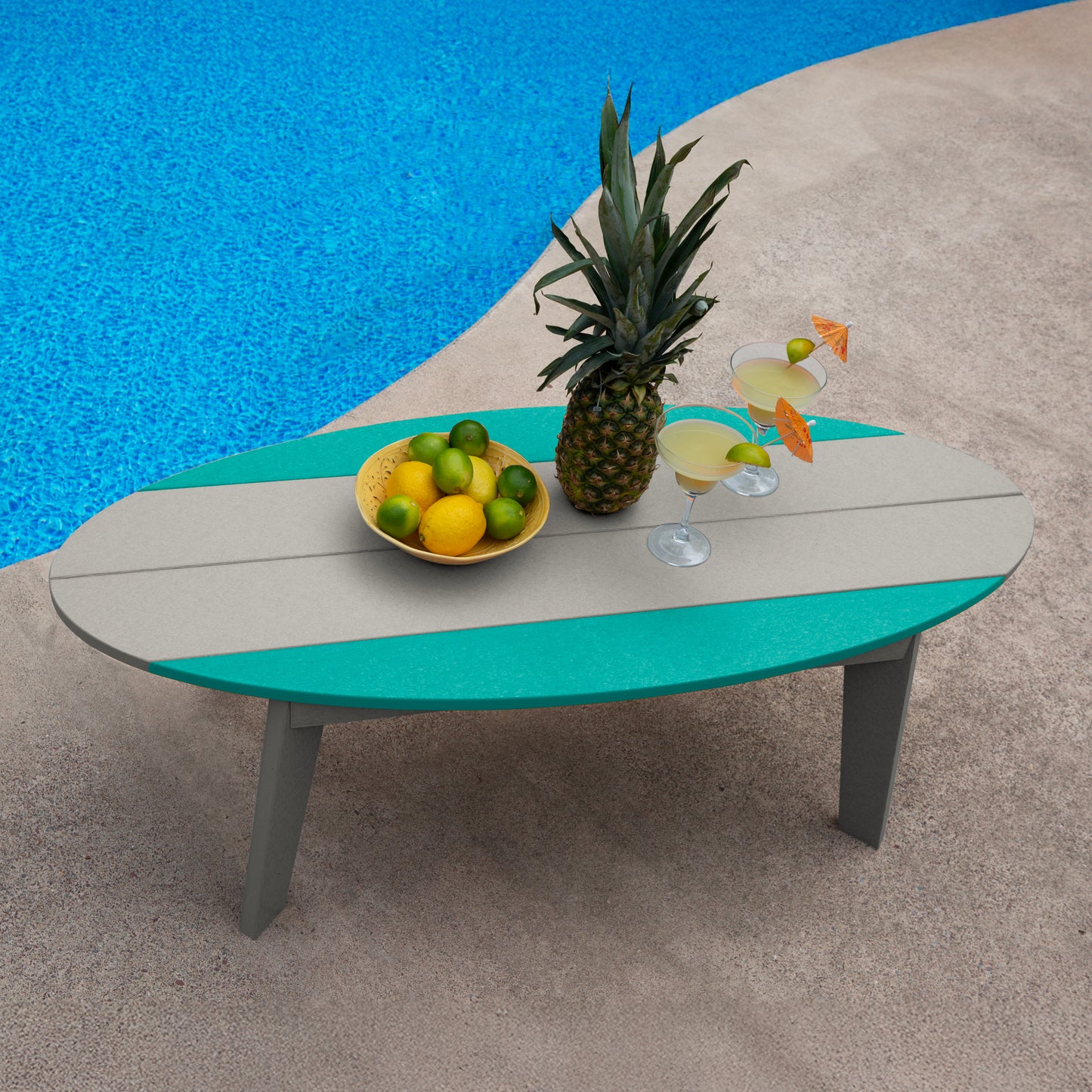 Sunrise Coast Surfboard  Coffee Table