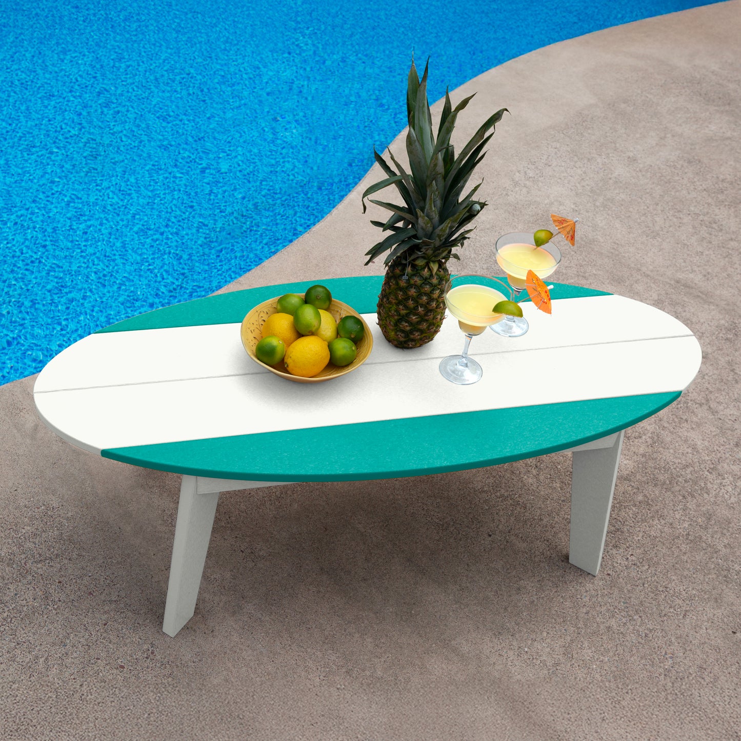 Sunrise Coast Surfboard  Coffee Table