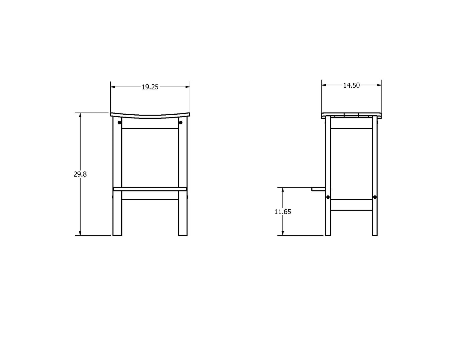 Sunrise Coast Backless Bar-Height Stool