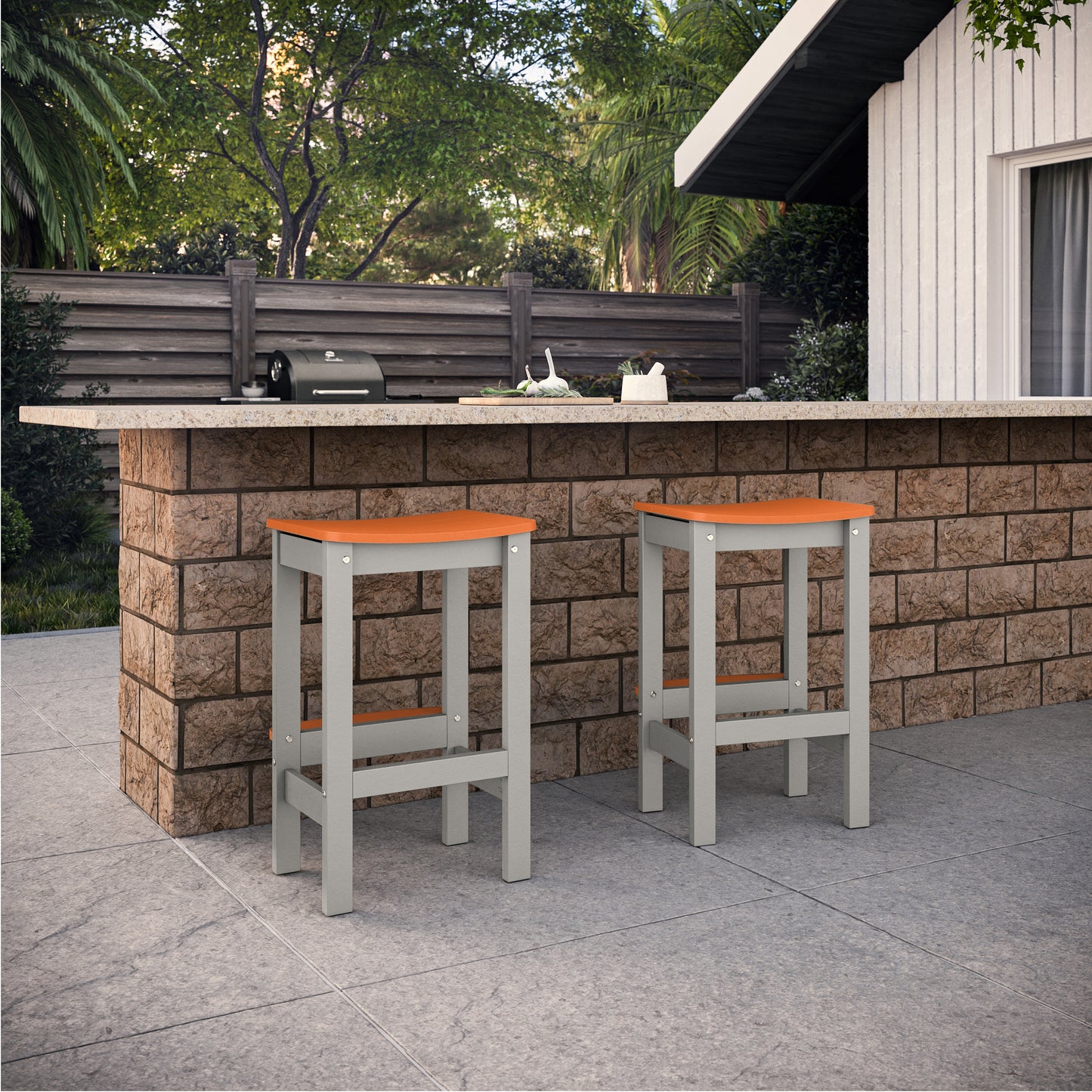 Sunrise Coast Backless Bar-Height Stool