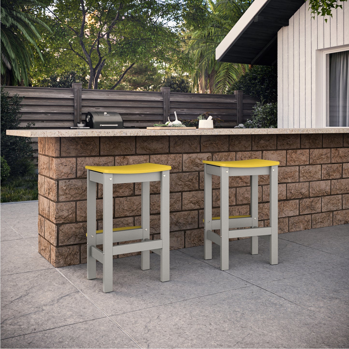 Sunrise Coast Backless Bar-Height Stool