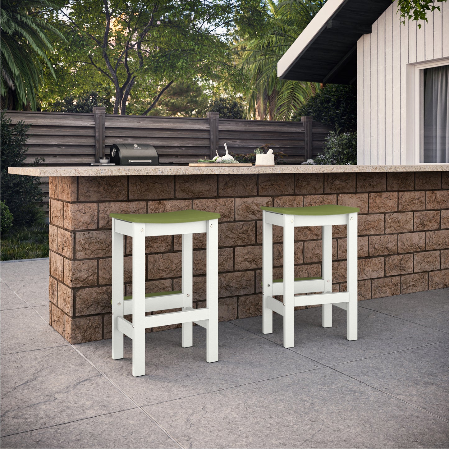 Sunrise Coast Backless Bar-Height Stool