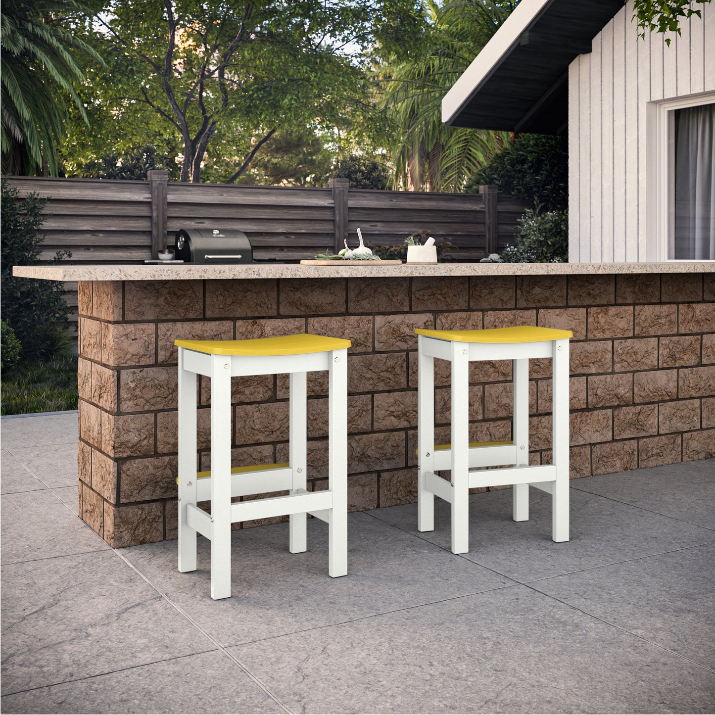 Sunrise Coast Backless Bar-Height Stool