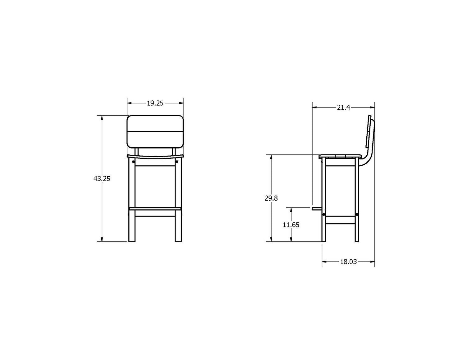 Sunrise Coast Bar-Height Stool