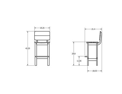 Sunrise Coast Bar-Height Stool