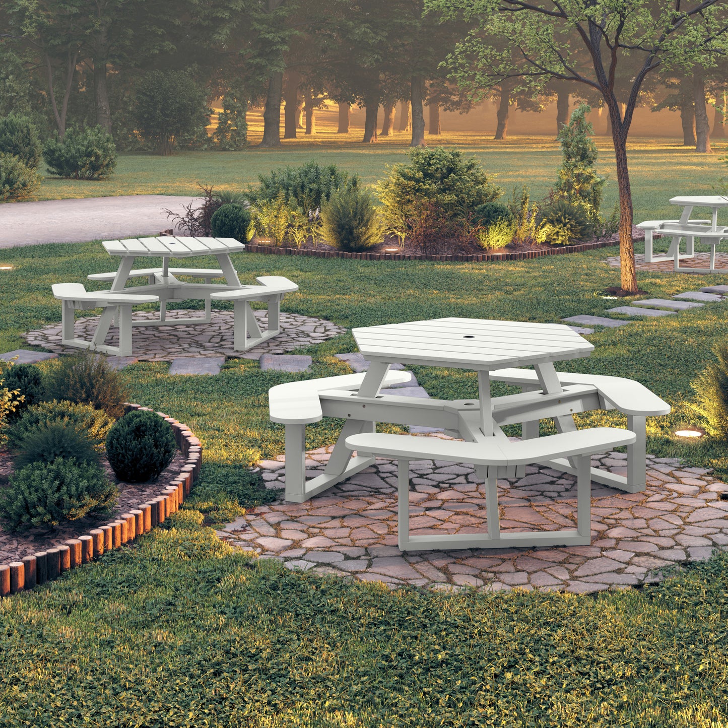 Sunrise Coast Hexagon Picnic Table