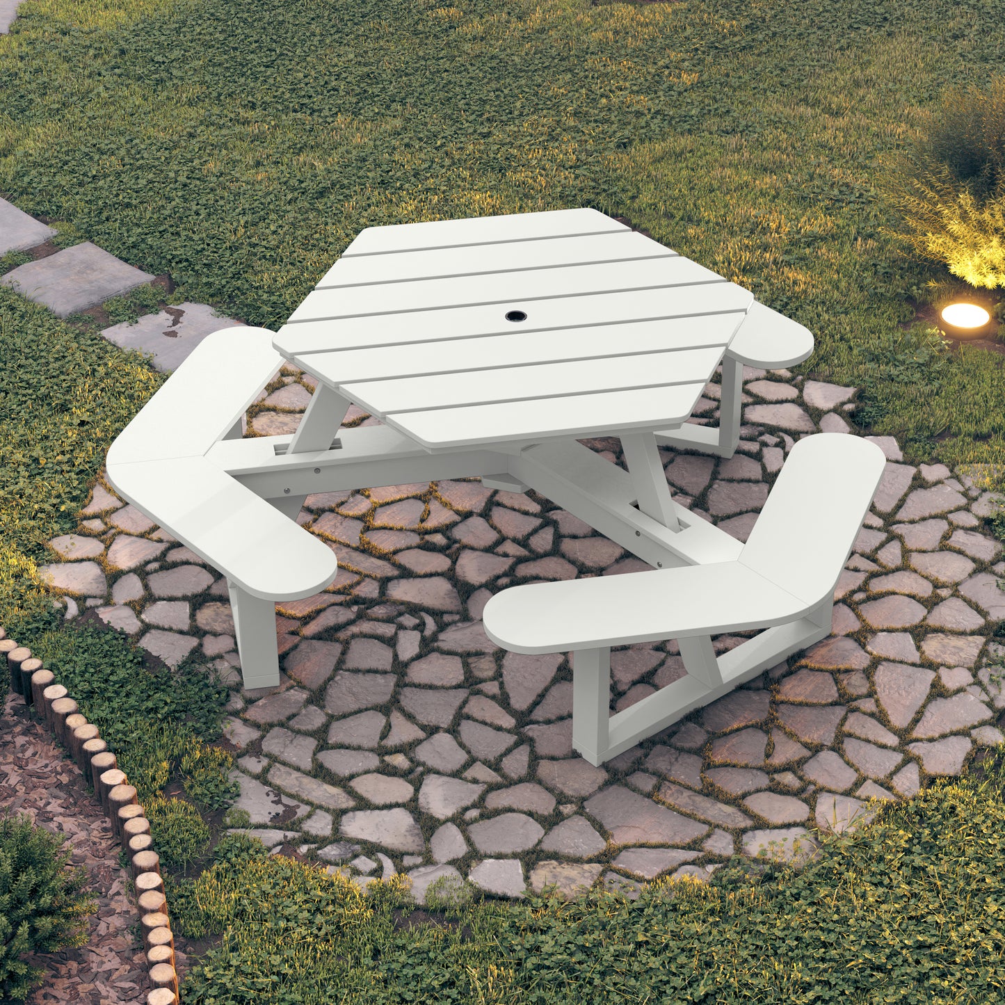 Sunrise Coast Hexagon Picnic Table