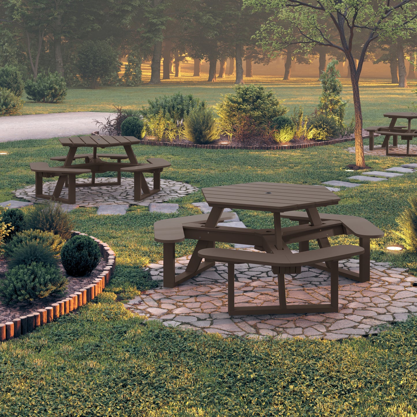 Sunrise Coast Hexagon Picnic Table