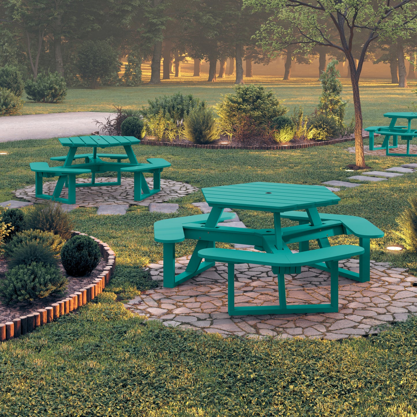 Sunrise Coast Hexagon Picnic Table